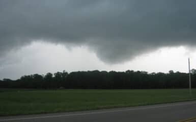 Rotating Wall Cloud in Arkansas