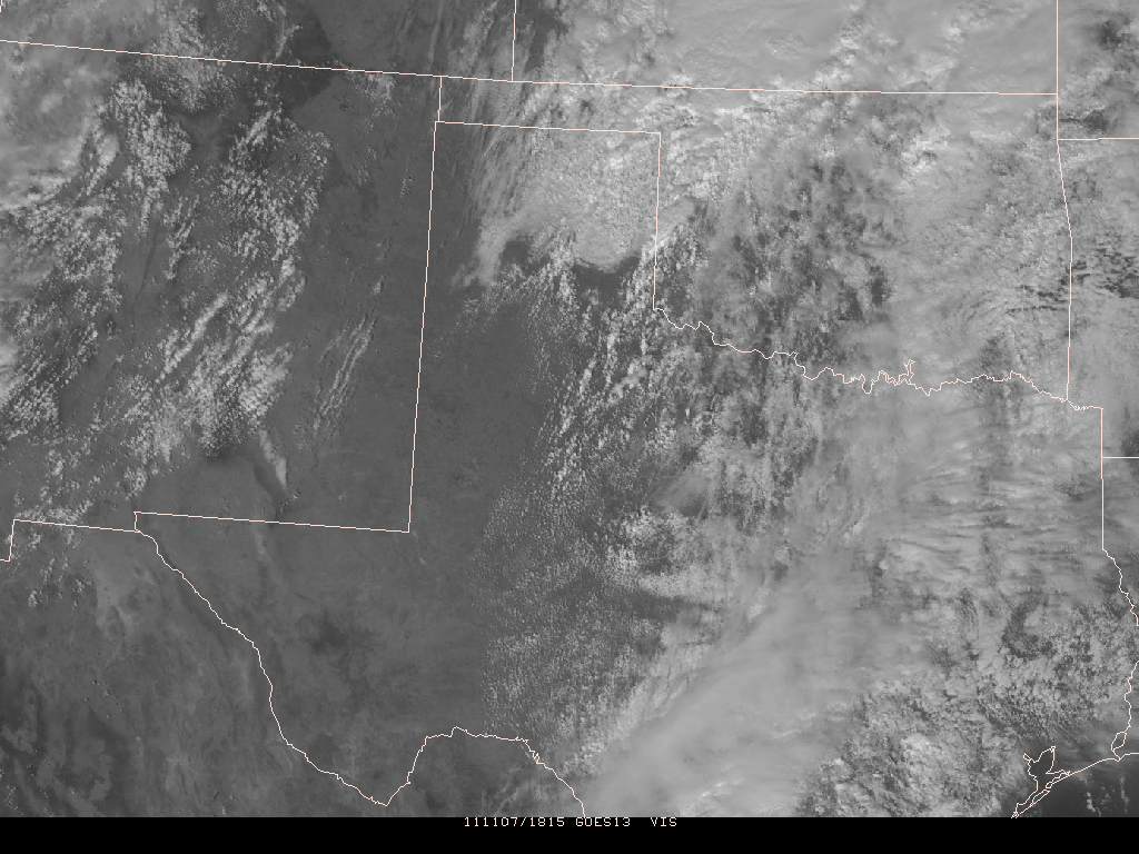 Visible Satellite November 7, 2011 - 1815 UTC/1215 CST