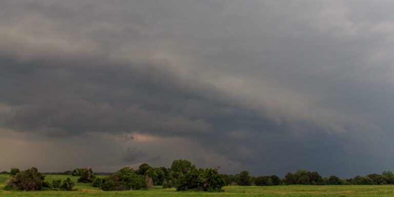 Cold front storms near Temple, TX