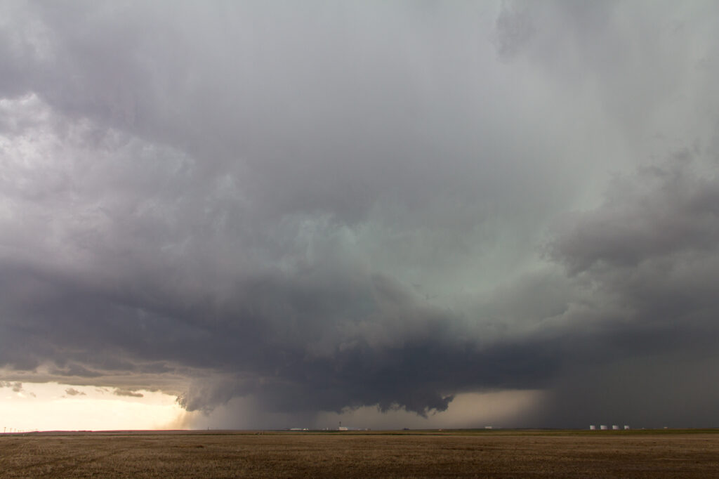 Supercell over Denver International Airport