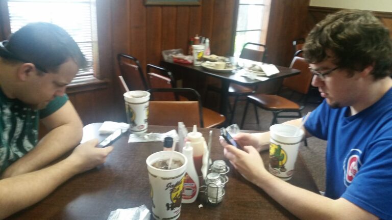 Adam and Alec at Jakes Rib