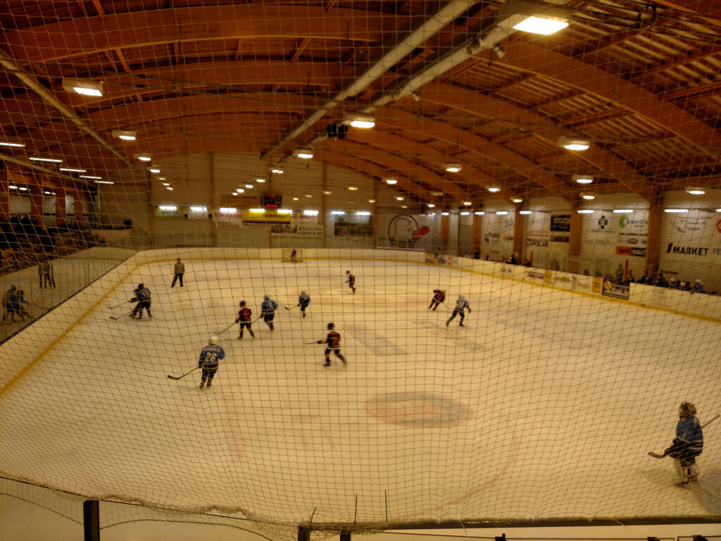 Watching Jari’s Son play Hockey