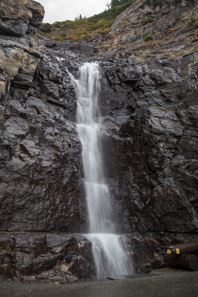 Waterfalls along Going to the Sun Road