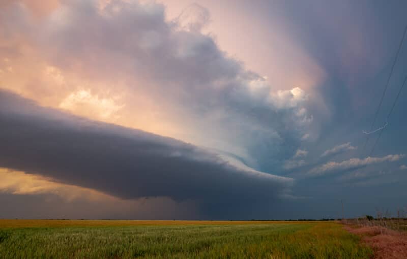 The storm was definitely heading southeast in a hurry by now