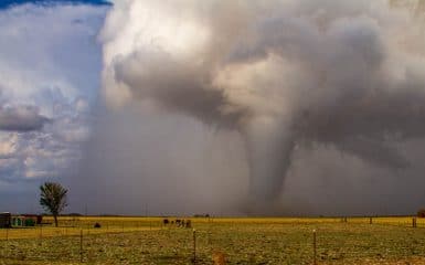 EF-4 Tornado near the town of Tipton, OK on the afternoon of November 7, 2011