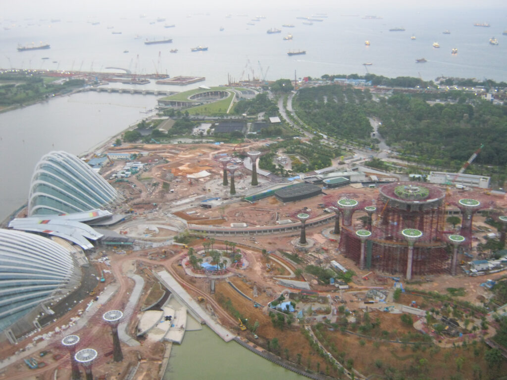 Atop the Marina Bay Sands hotel