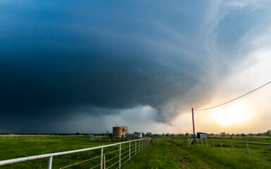 A structured supercell from 48th street NW in Norman Oklahoma on May 11, 2023