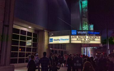 WaMu Theater Sign Alice in Chains Tonight