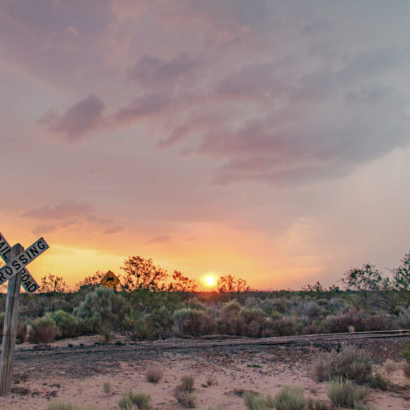 Sunset in New Mexico after a chase day in 2012