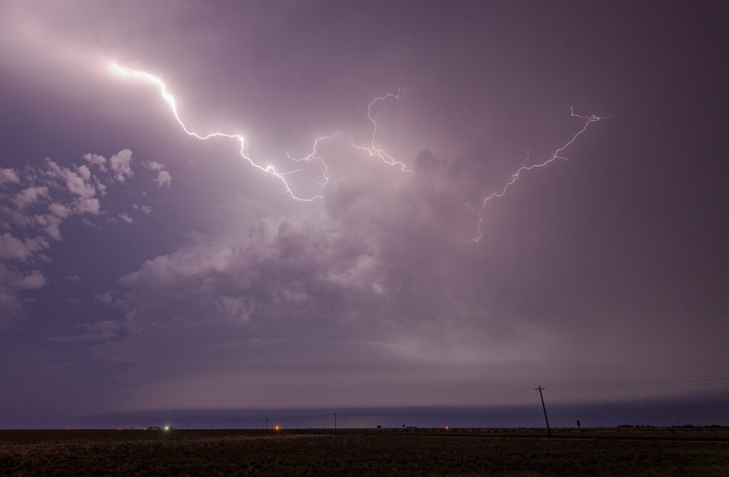 Lightning storm in Texas