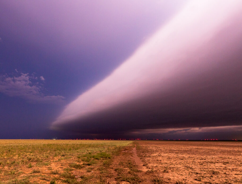 Shelf Cloud over West Texas Field