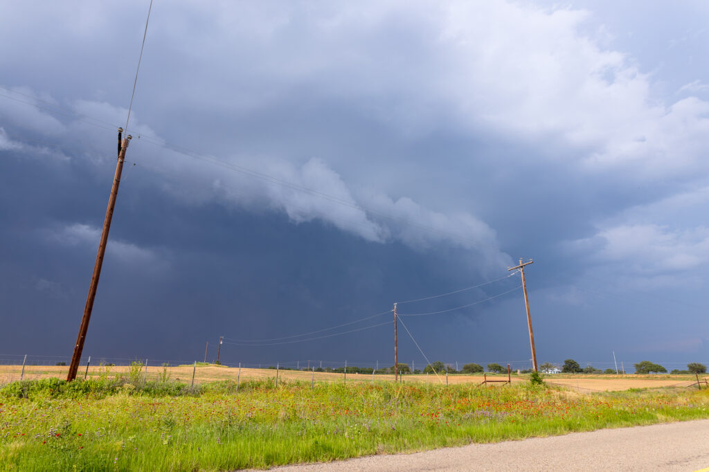 Storm south of Brady Texas