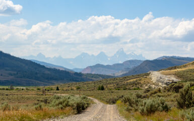 Tetons from Gres Ventre Road